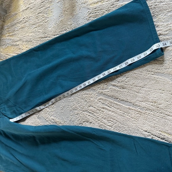 Marithe Francois Girbaud jeans teal blue Baggy loose straight Leg size 40 - Picture 10 of 11